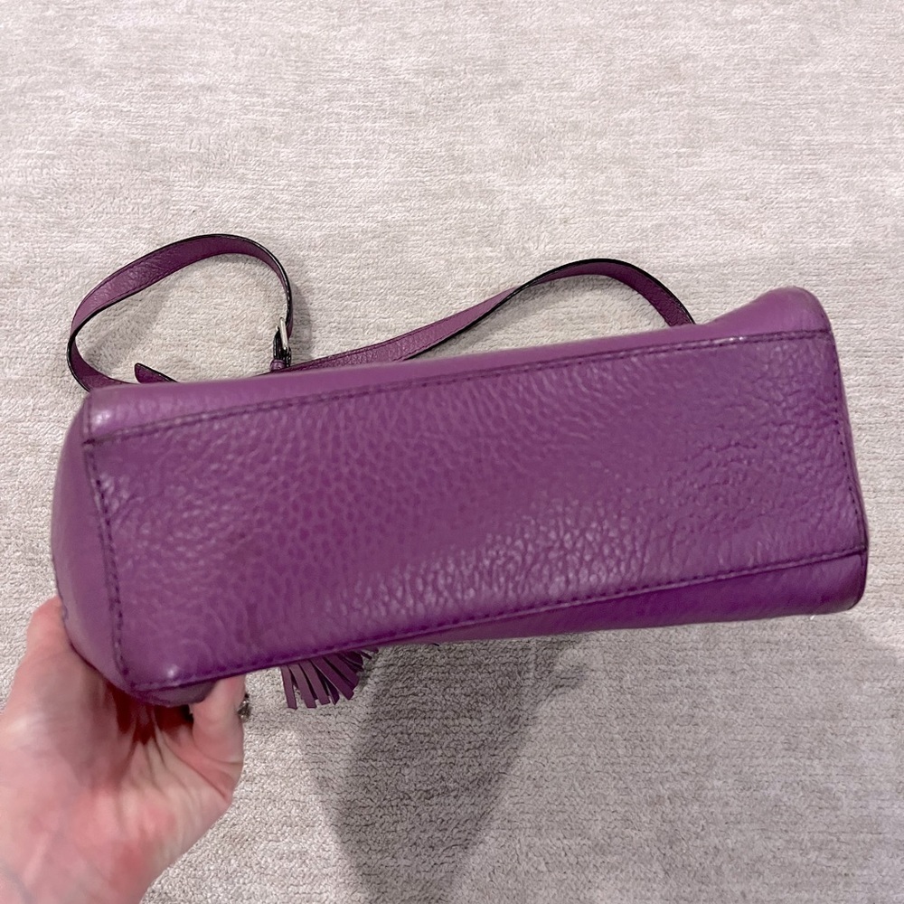 Kate Spade VIOLET PURPLE Shoulder Bag All Pebble Leather Purse - Picture 2 of 12